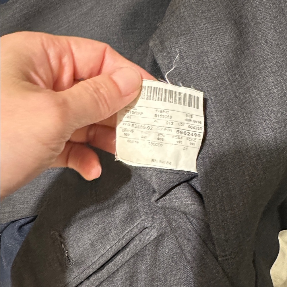 Ermenegildo Zegna Saks Fifth Avenue Charcoal Men's Suit 42R - Picture 16 of 16